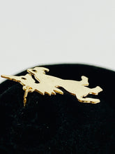 Pretty 14K Gold Fill Unicorn Findings/Charm w/Ring, 16.4mm X 19.9mm, Sku #528-C