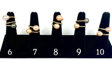 Gorgeous Adjustable 14KGF Edison, Tahitian, and South Sea Pearl Rings, 14K Gold Filled, 14K Gold Fill, Sku: GPR-3