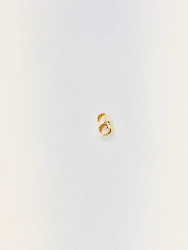 14KGF ear clutch round ribbed , 14K gold filled , Sku #52C