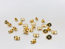 14KGF Ear clutch scallop , ear backing , 14K gold filled , Sku #50-3C