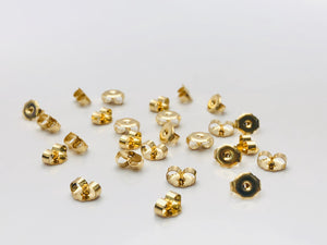 14KGF Ear clutch scallop , ear backing , 14K gold filled , Sku #50-3C