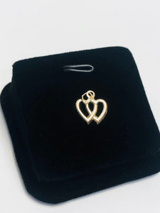 Lovely 14K Gold Filled Round Double Holed Hearts 1.77mm X 11.18mm Sku #648-C