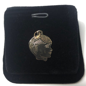 Engraved 14kGF Head Charm