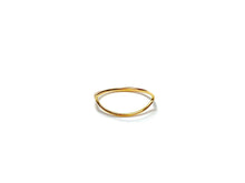 crescent moon ring wire , 14K gold filled , Sku# 040 ring #7 W/638-1