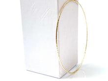Beautiful 14KGF textured bangle , 14K gold filled wire , Sku # 040 MD BRC TXT