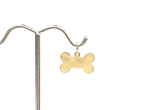 14kgf dog bone charm , sku#2515-C