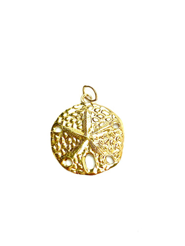 14kgf circle flower charm , sku#732-C