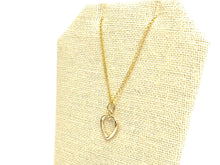 14kgf heart charm , sku#2264-C