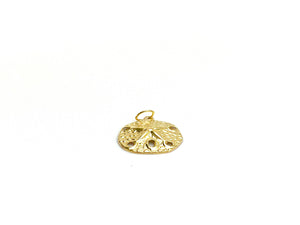 14KGF Circle Flower Pendant, Sku#743-C