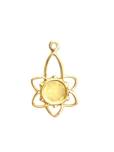 14KGF Sun with  flower , Sku#31