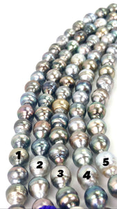 Stunning 7.99 - 9.99 mm Tahitian pearl strands , Tahiti pearls , SKU# 991
