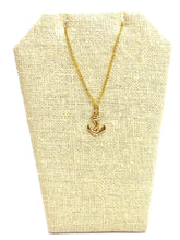 14KGF anchor and snake charm , Sku#1037-C