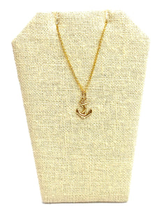 14KGF anchor and snake charm , Sku#1037-C
