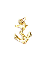14KGF anchor and snake charm , Sku#1037-C