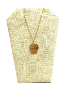 14KGF silhouette charm , sku#2191-C