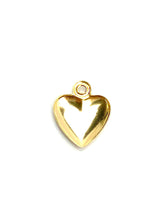 14KGF heart charm , sku#1900-C