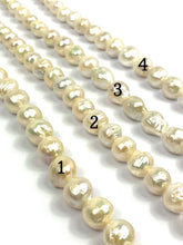 Radiant 10mm-12mm White Edison Pearl Strands, 100% Natural Color, Edison Pearls, Pearl Strands