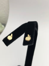 Glimmering (14KGF) 0.63mm X 8.76mm Apple Stud Earrings, sku# 479-4