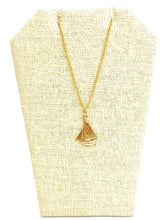 14KGF Sailboat charm with jump ring , Sku#831-C