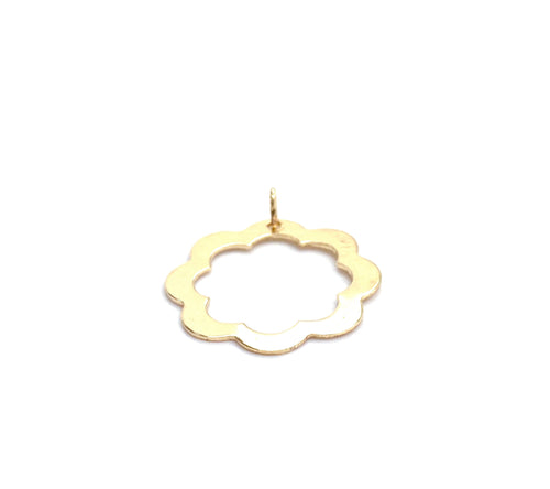 14KGF Flower Charm , Sku#2338C