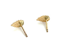 Stunning 14k gold filled leaf stud , sku#41-4