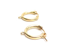 14KGF Hoop Earrings , Sku#090C001JR
