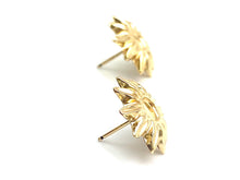14KGF flower studs , Sku#T99-1