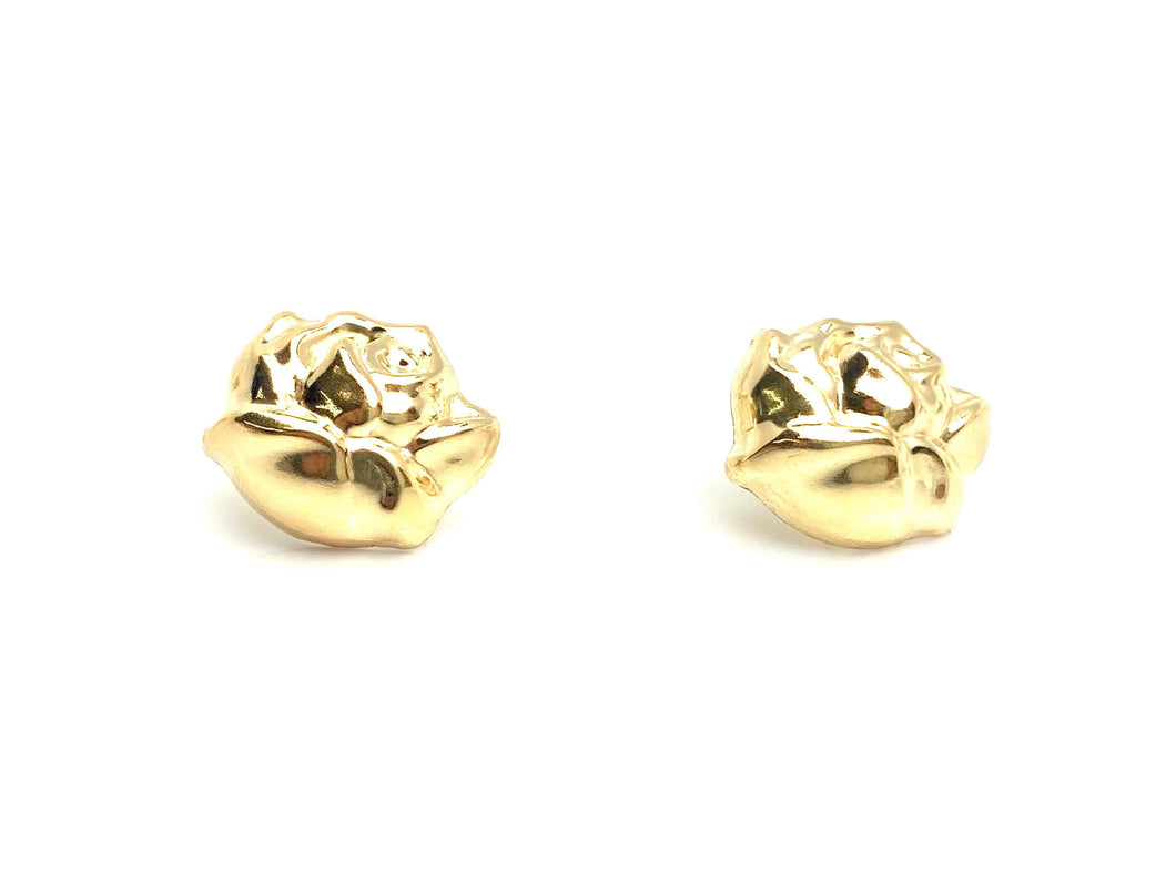 14KGF Rose Studs , Sku#T78-1/2