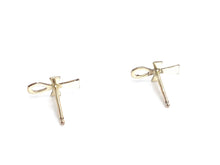 Silver Cross Studs , Sku#1379-4
