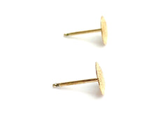 14KGF flower stud earrings , Sku#704-4