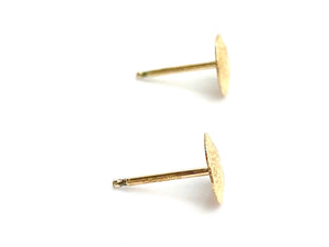 14KGF flower stud earrings , Sku#704-4