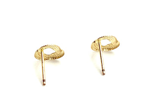 14KGF stud earrings , sku#394-4