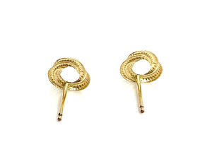 14KGF stud earrings , sku#394-4