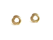 14KGF stud earrings , sku#394-4