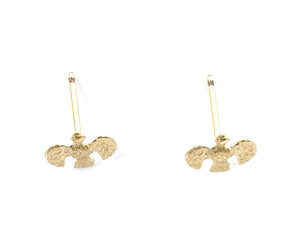14KGF Bird Studs , Sku#117-4