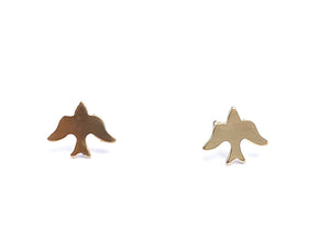 14KGF Bird Studs , Sku#204.020-4