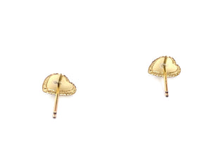 14KGF Heart Studs , Sku#1027-4