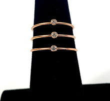 Glamorous 14KRGF 2mm White Stacking Ring, 14K Rose Gold Fill, 14K Rose Gold Filled, Stackable Ring
