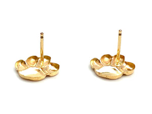 14KGF Paw Studs , Sku#1023-4