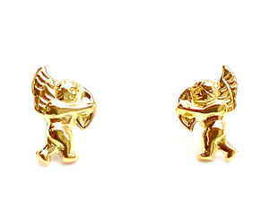 14KGF Cupid Studs , Sku#1774-4