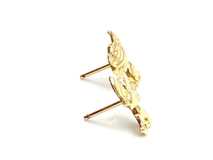 14KGF Cupid Studs , Sku#1774-4