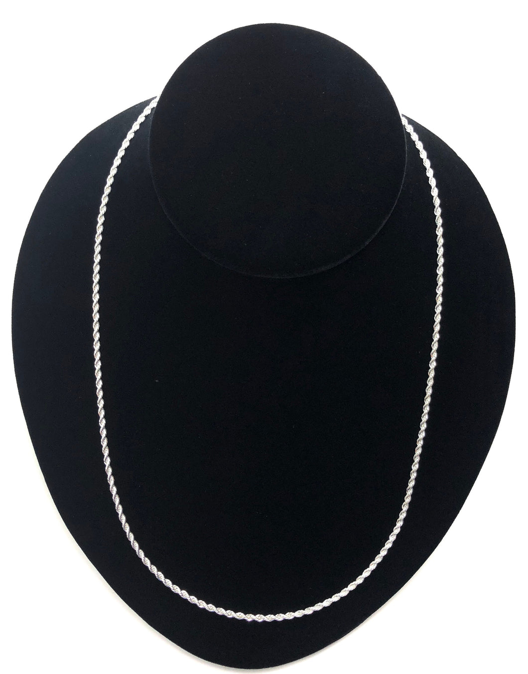 Sparkling “20 925 Sterling Silver 2.5mm Rope Chain . SKU # S2.5FRLC