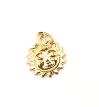 14KGF sun charm , 14K gold fill , Sku #1858-C
