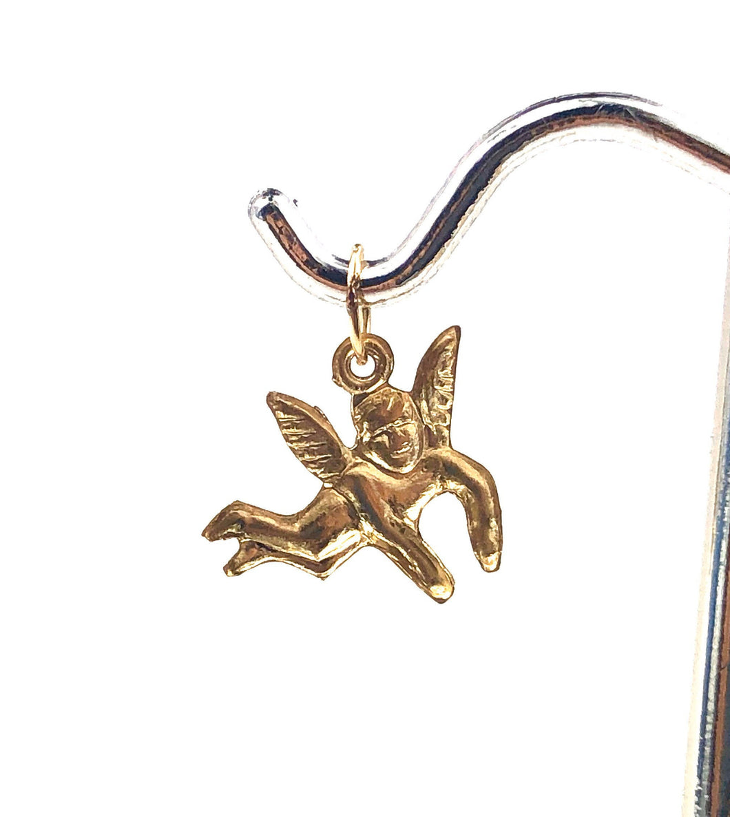 Beautiful angel 14KGf charm , 14K gold fill charm , SKU# 1793-C