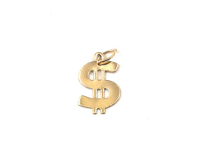 14KGF money sign charm , 14K gold fill , SKU#1885-C