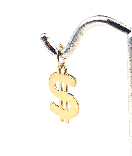 14KGF money sign charm , 14K gold fill , SKU#1885-C