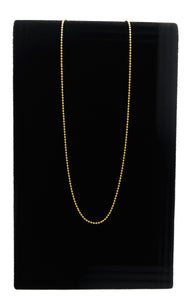Stylish 16inch 1.5mm 14kGF Bead Chain Sku:401372016L