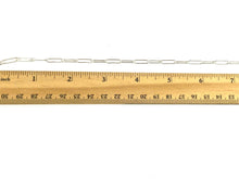 24” 12mm X 3mm Sterling Silver Curb Chain, Sku: S4002LC-24