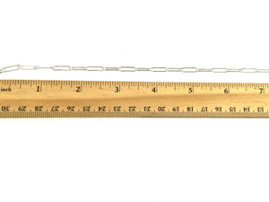 24” 12mm X 3mm Sterling Silver Curb Chain, Sku: S4002LC-24