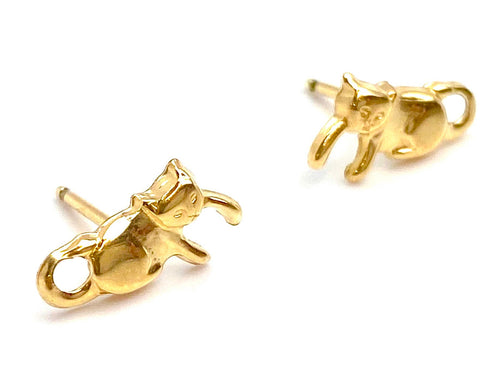 14KGF Cat Studs , Sku#2020-4